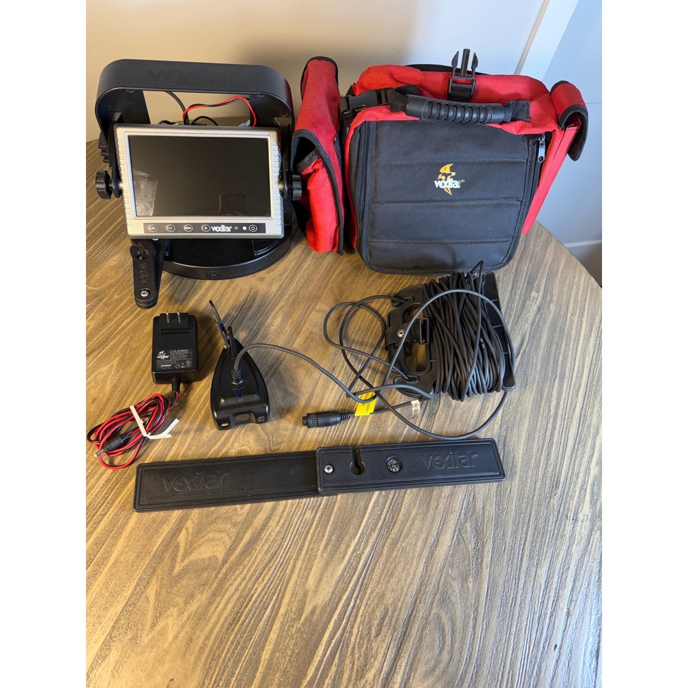 Vexilar Fish Scout Underwater Camera System 7" Color Monitor FS1000 Case Charger